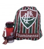 Garrafa plástica Fluminense 500ml Com Mochila Tipo Saco + cordão